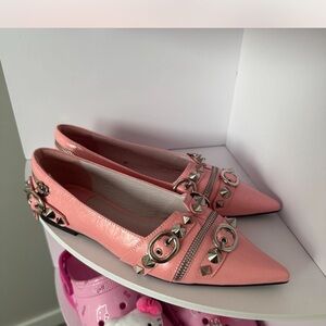 Pink Studded Women's Shoes
